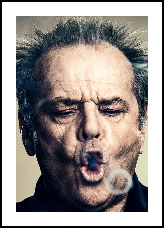 Jack Nicholson Smoking Portrait Plakat