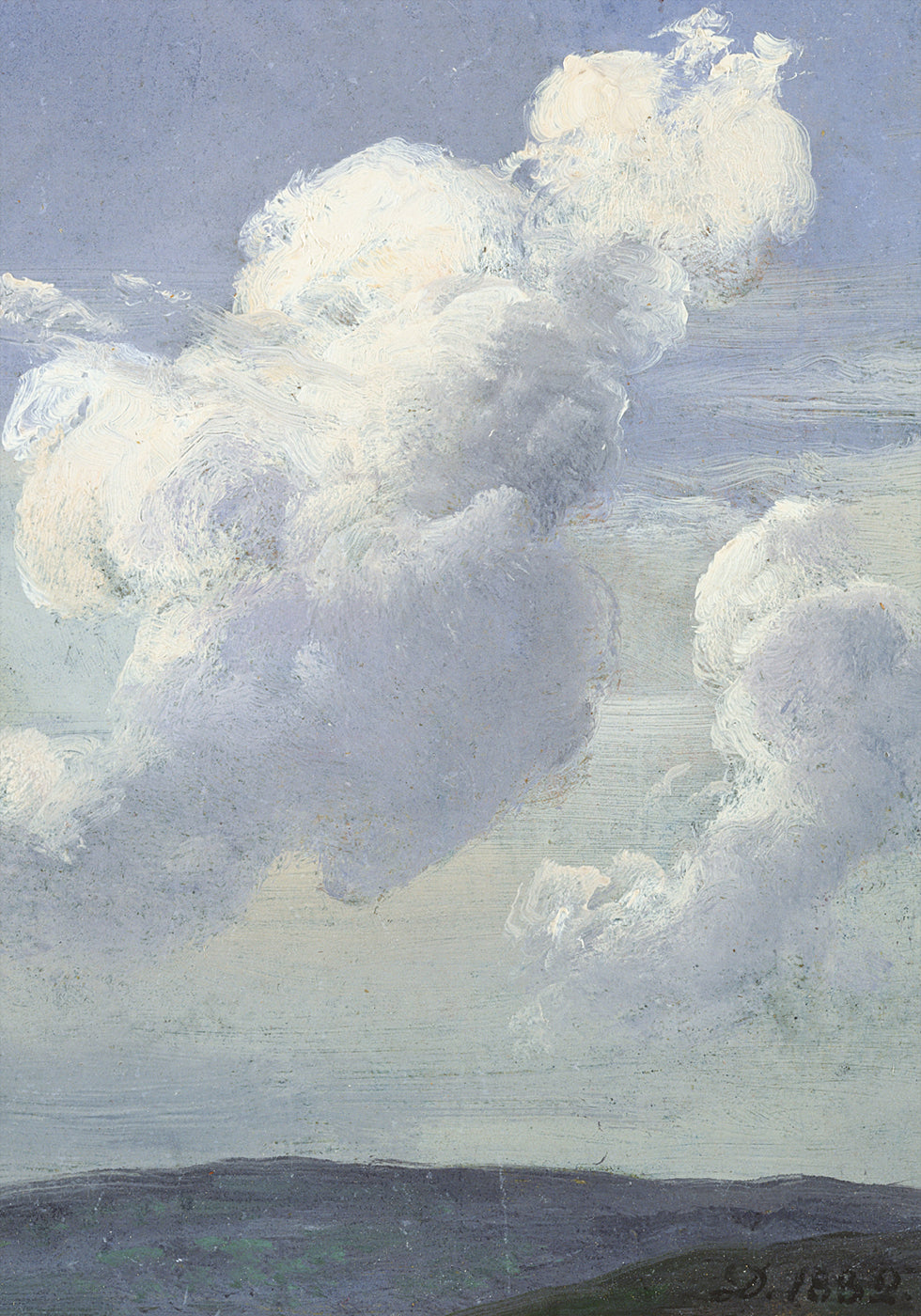 Cloud Study by J.C. Dahl  Plakat