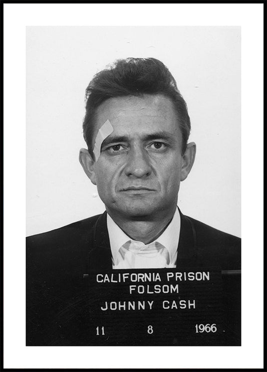 Johnny Cash Mug Shot Plakat