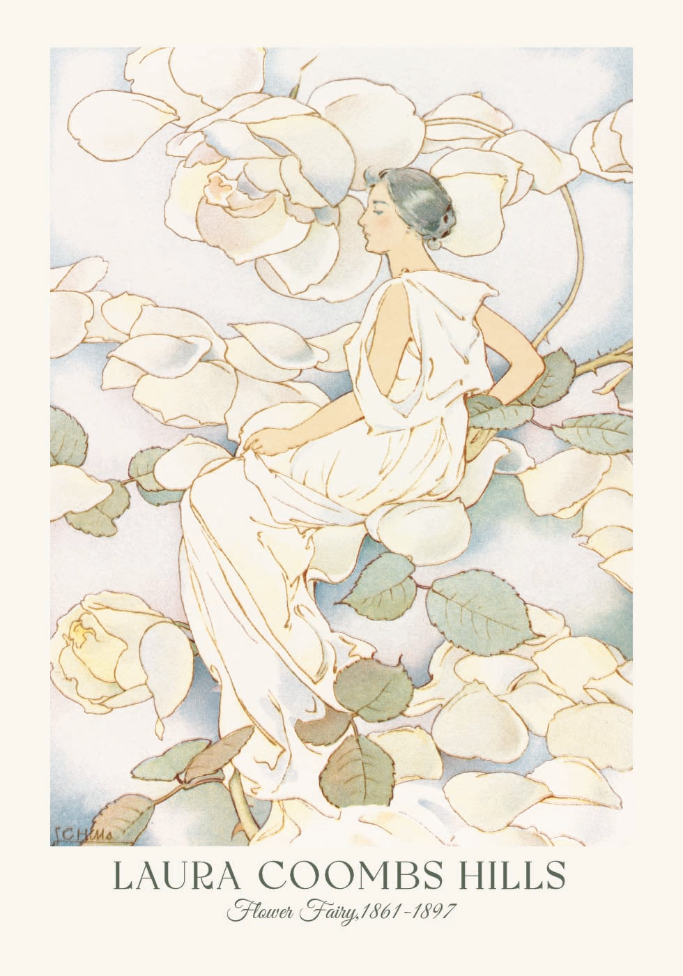 Flower Fairy, Laura Coombs Hills Plakat