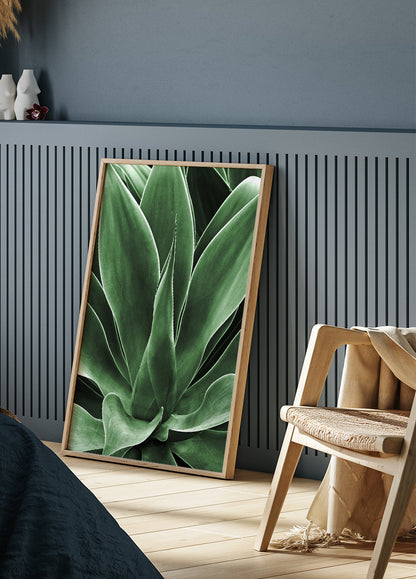 Green Leaf Detail Plakat