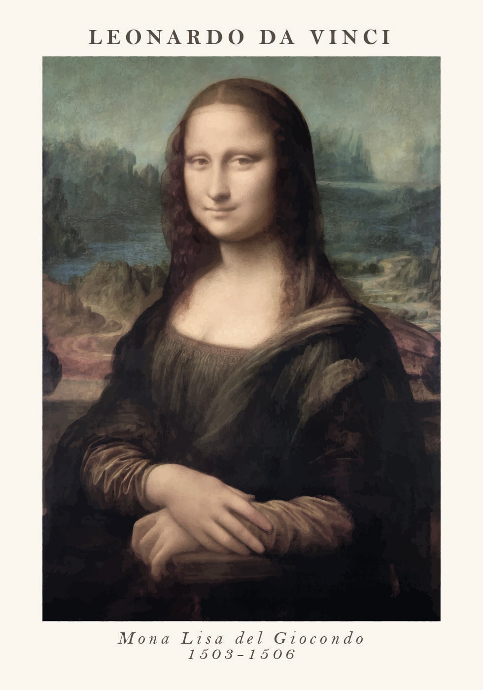 Mona Lisa, Leonardo Da Vinci Plakat