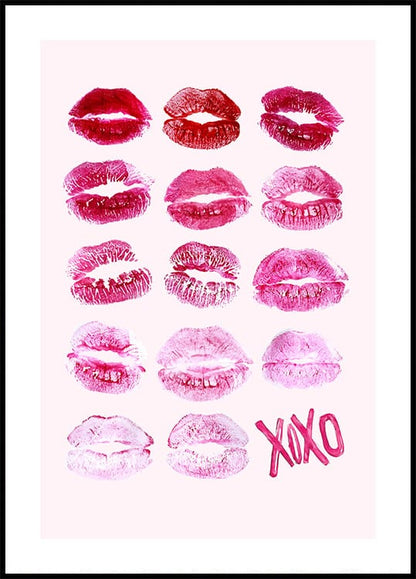 Lips Kiss Mark XoXo Plakat