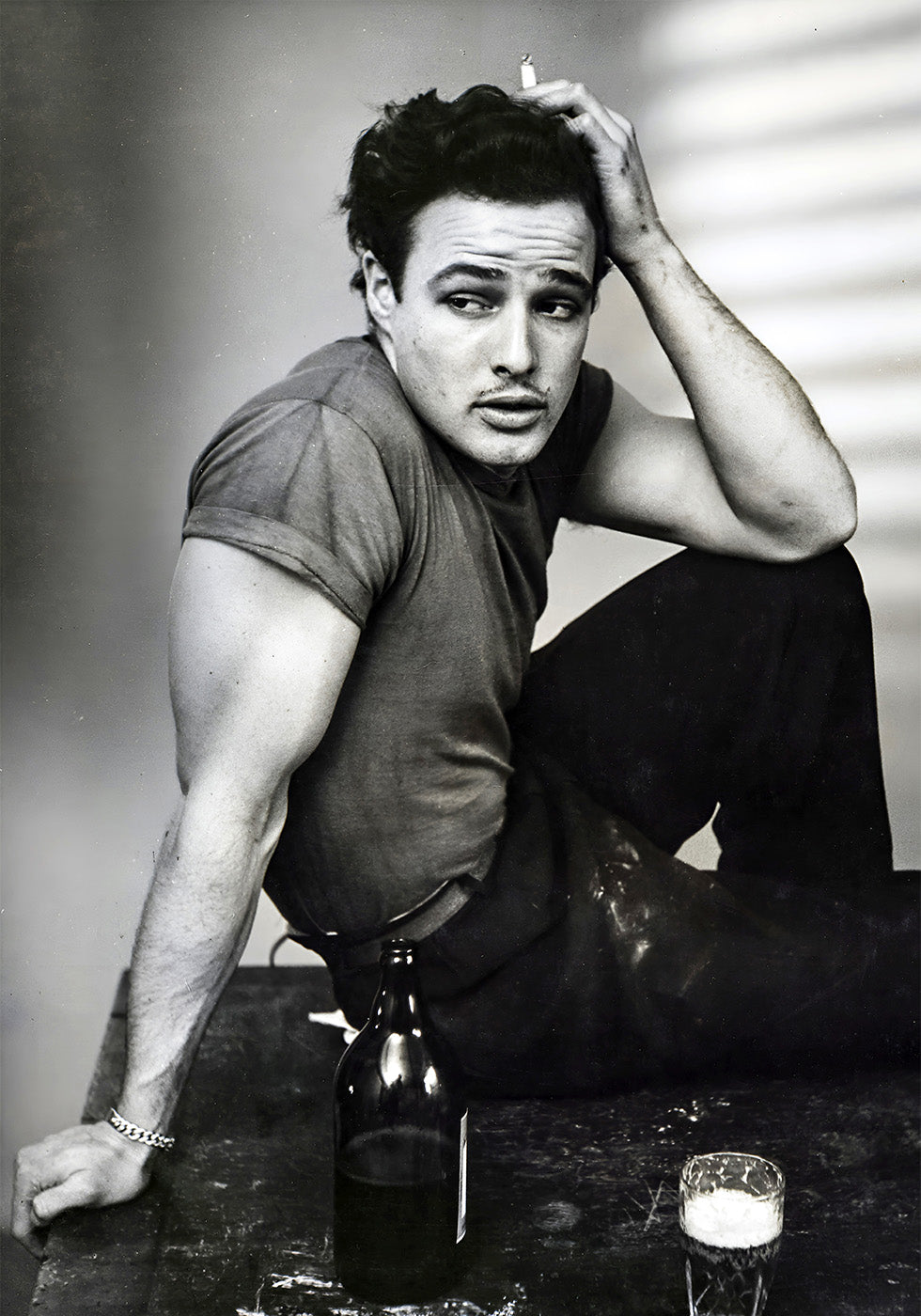 Marlon Brando Vintage Portrait Plakat