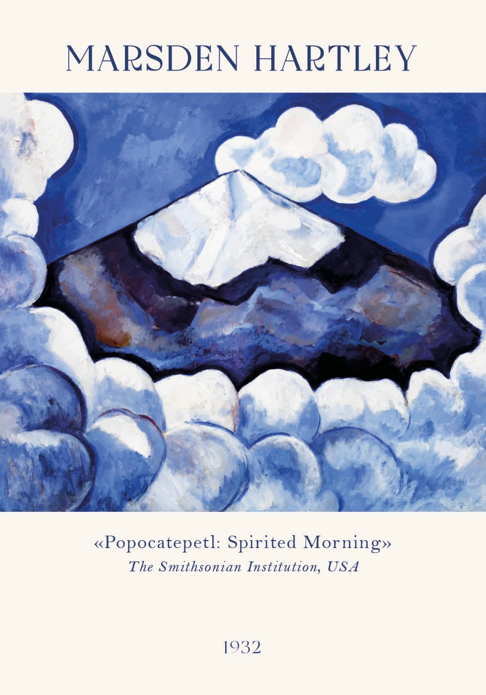Popocatepetl, Spirited Morning, Marsden Hartley Plakat
