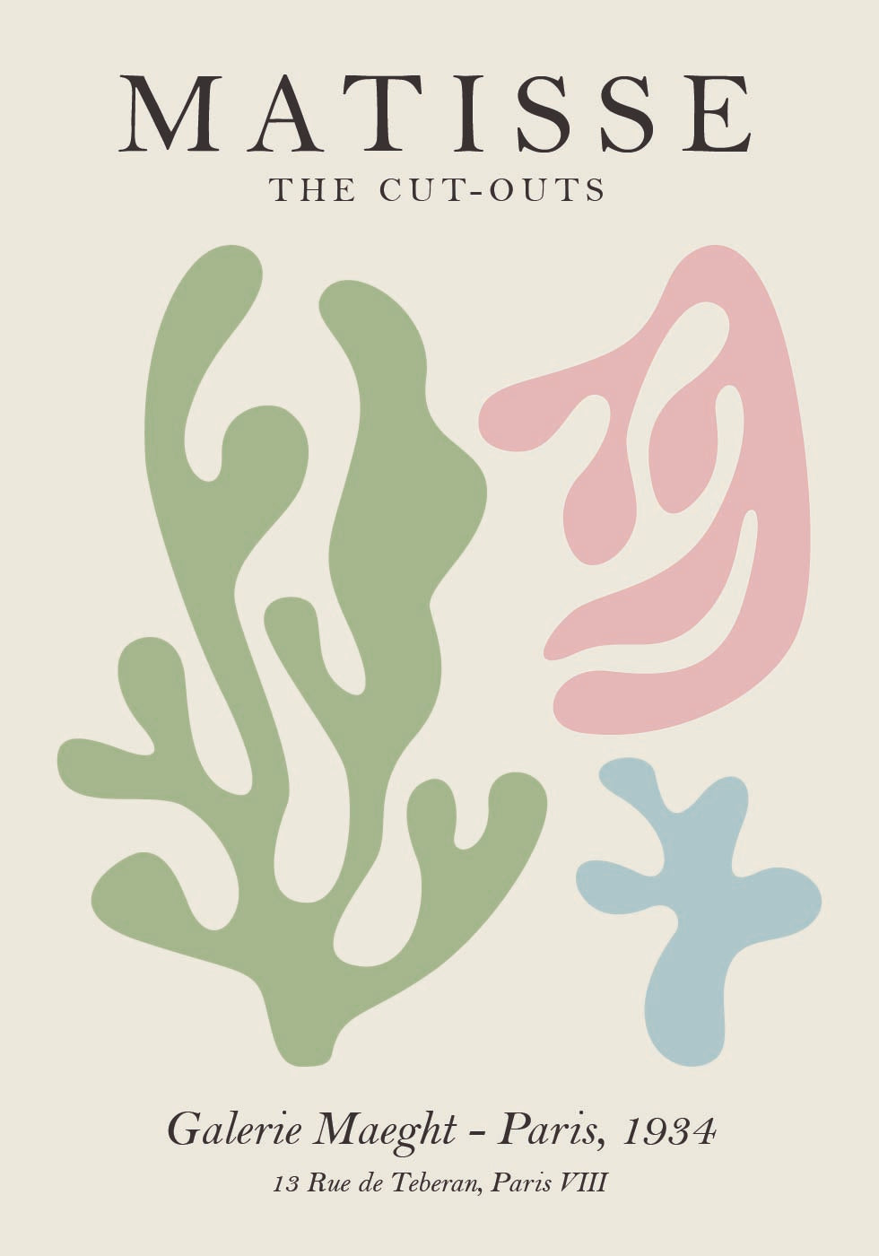 Matisse The Cut-Outs Plakat