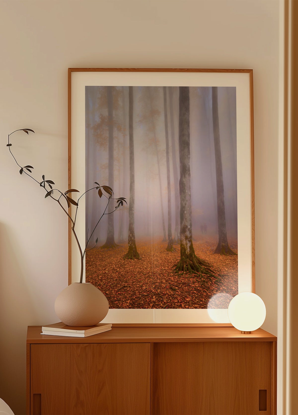 Misty Autumn Forest