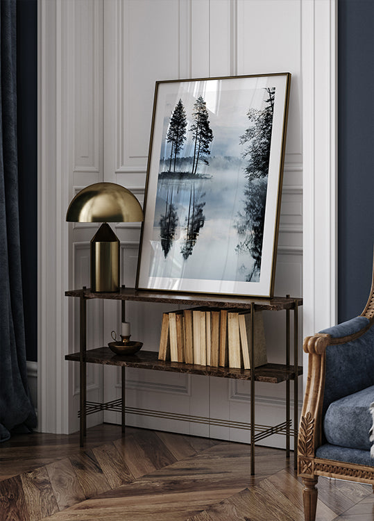 Misty Forest Morning Plakat