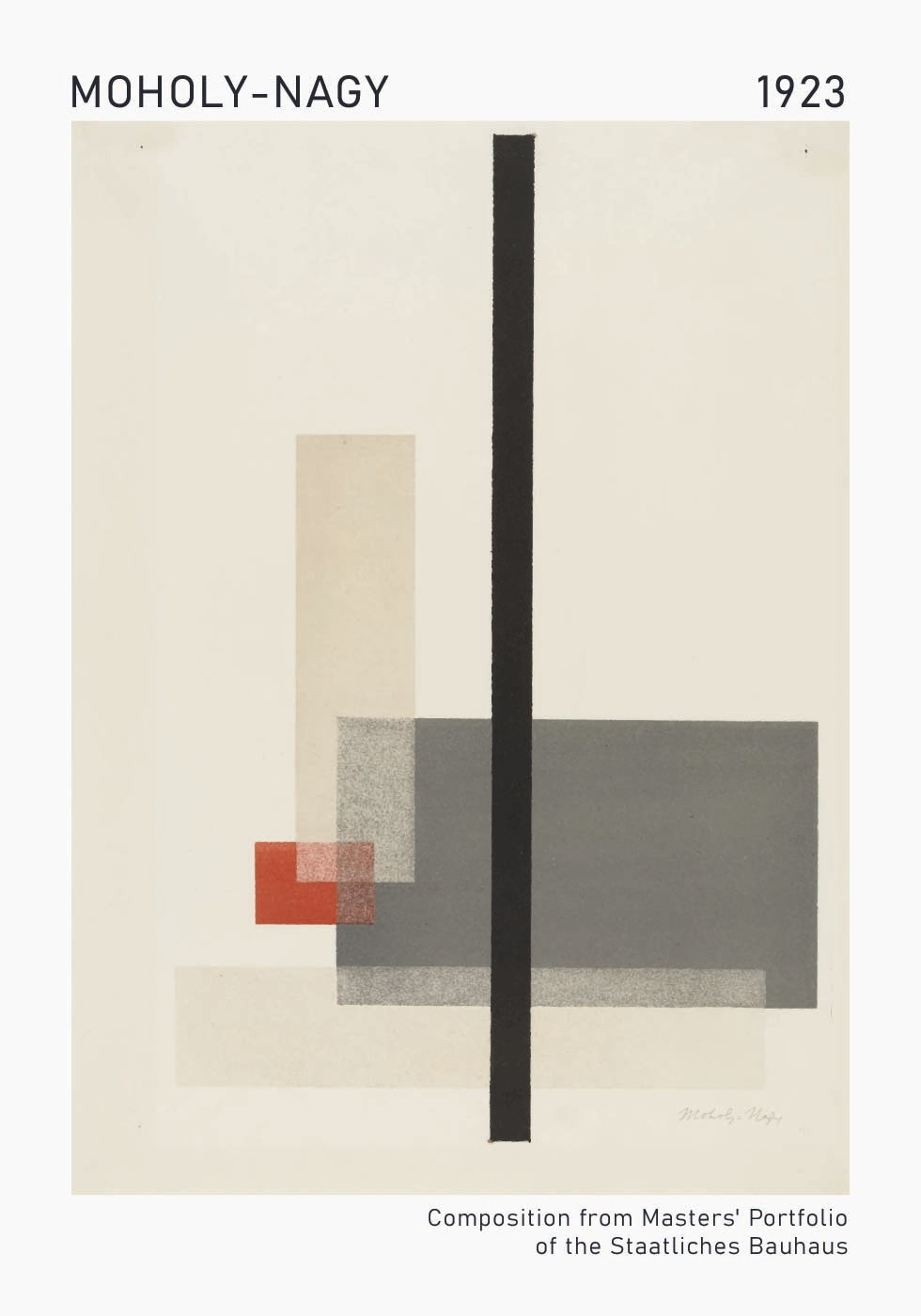 Moholy-Nagy, Bauhaus Composition Plakat