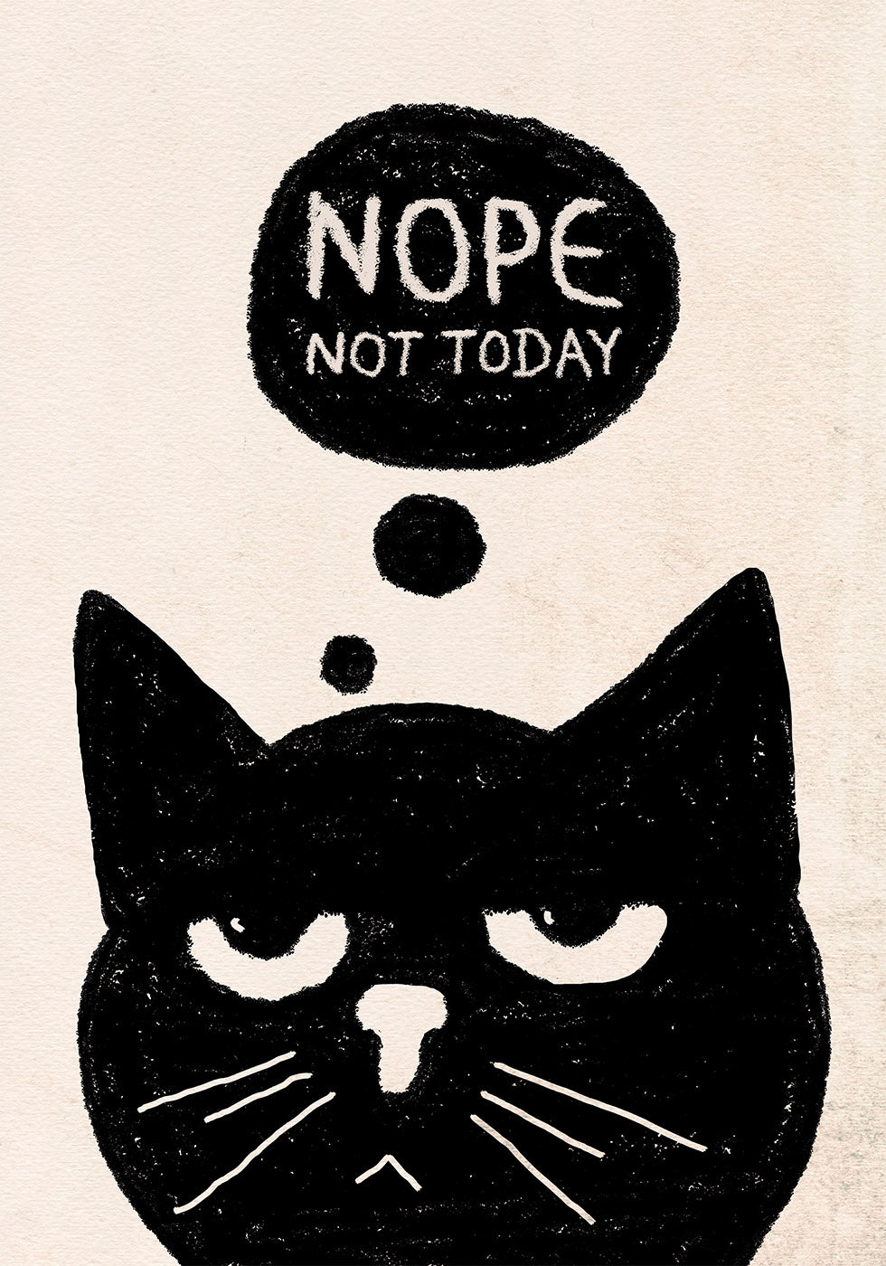 Moody Bored Cat Plakat