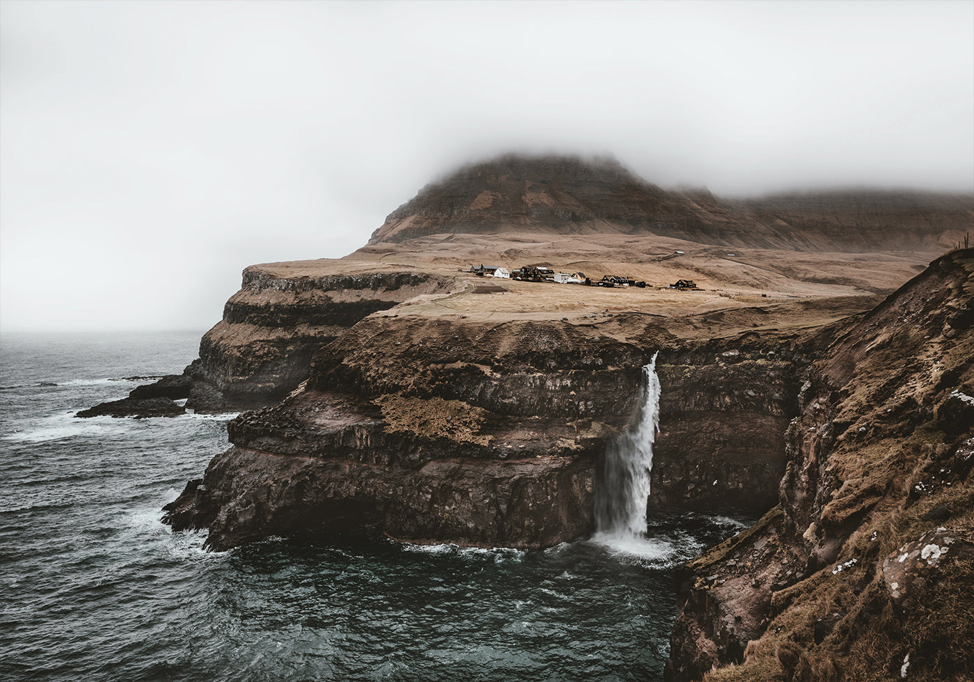 Múlafossur Waterfall Plakat