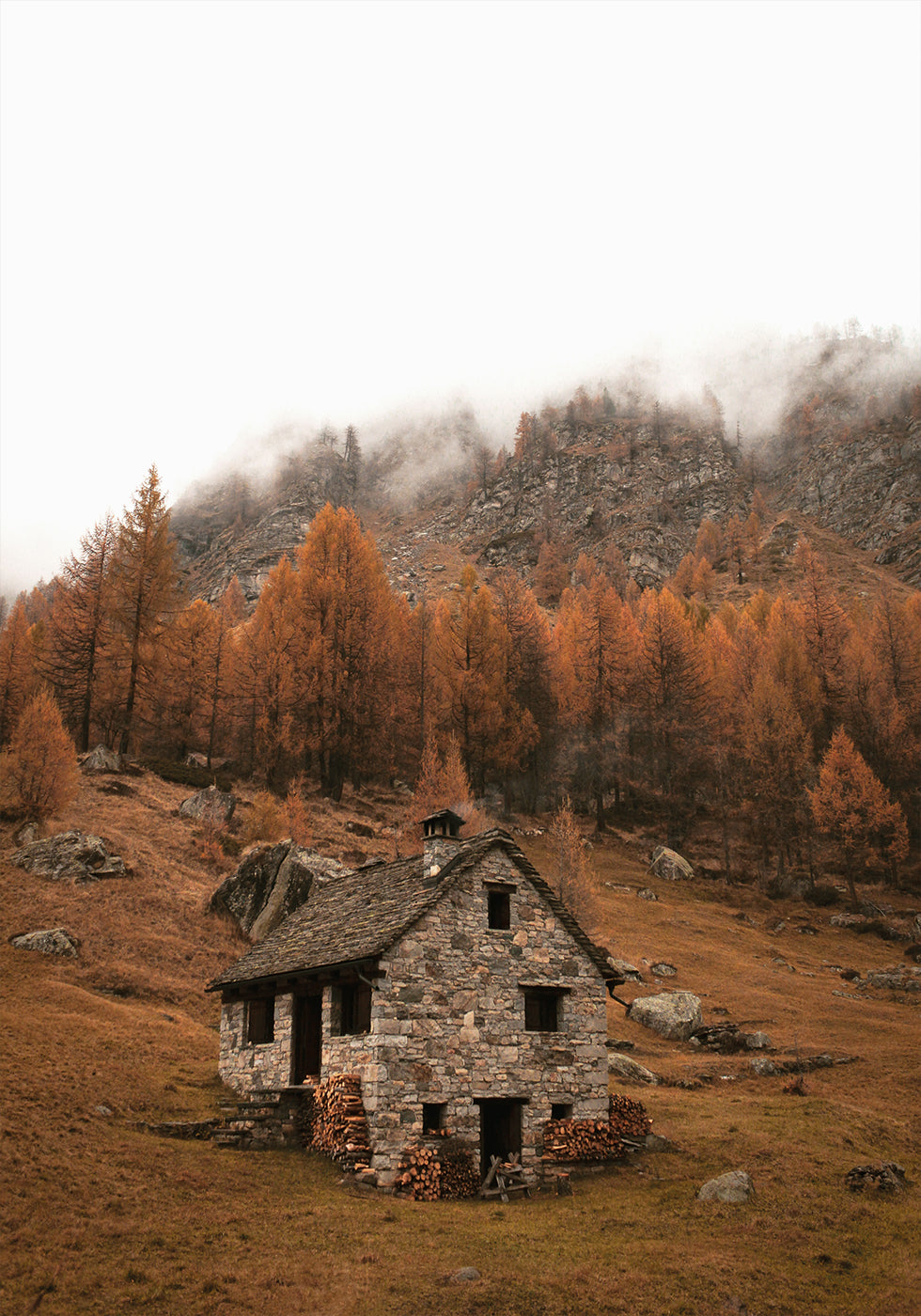 Autumnal Mountain Retreat Plakat