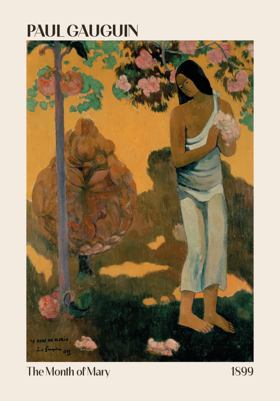 The Month of Mary, Paul Gauguin 1899 Plakat