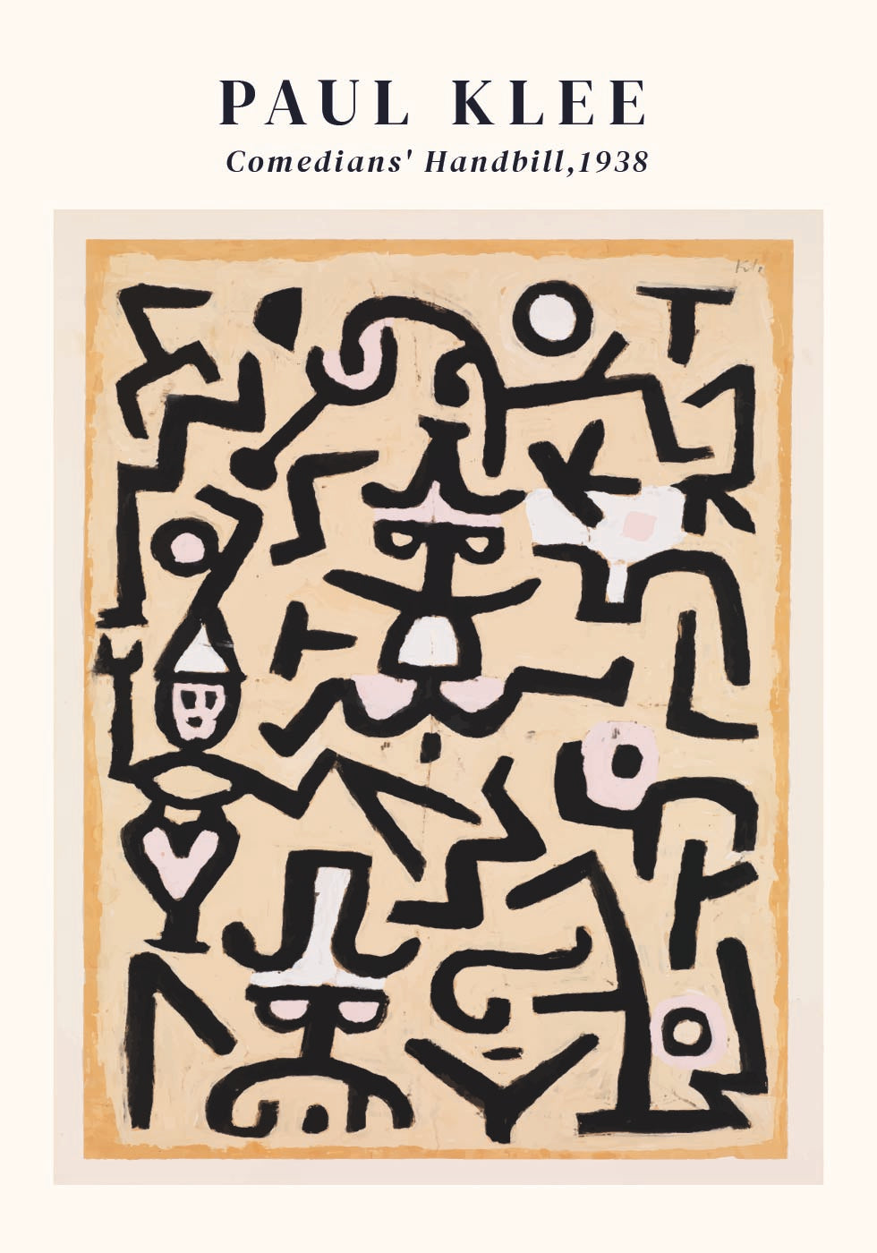 Comedians' Handbill by Paul Klee Plakat