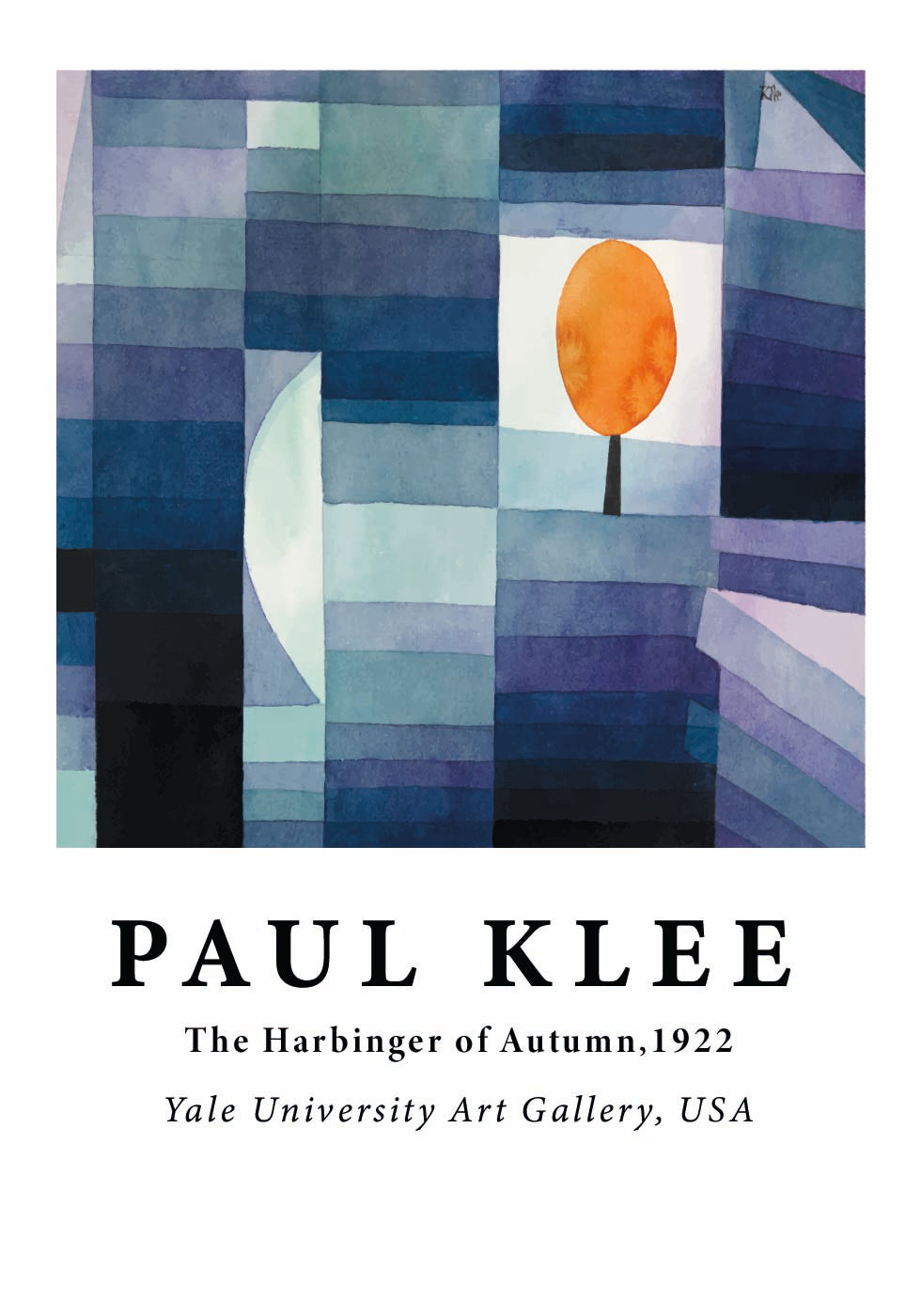 The Harbinger of Autumn, geometric tree abstract Plakat