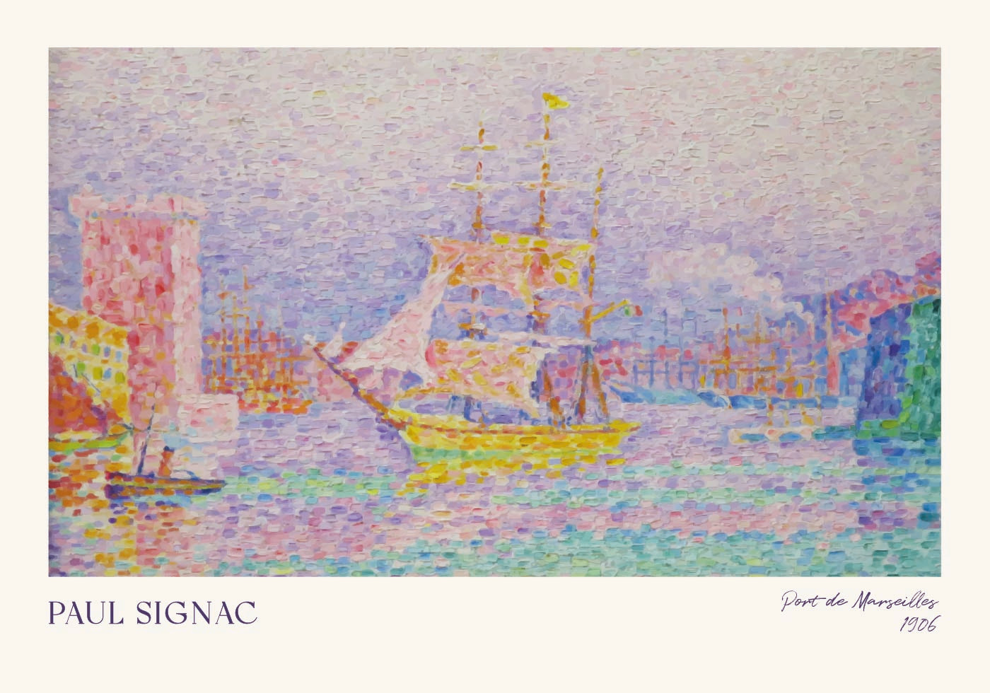 Port De Marseilles, Paul Signac Plakat