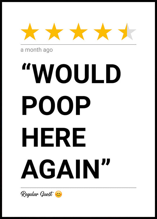 Poop Again Plakat