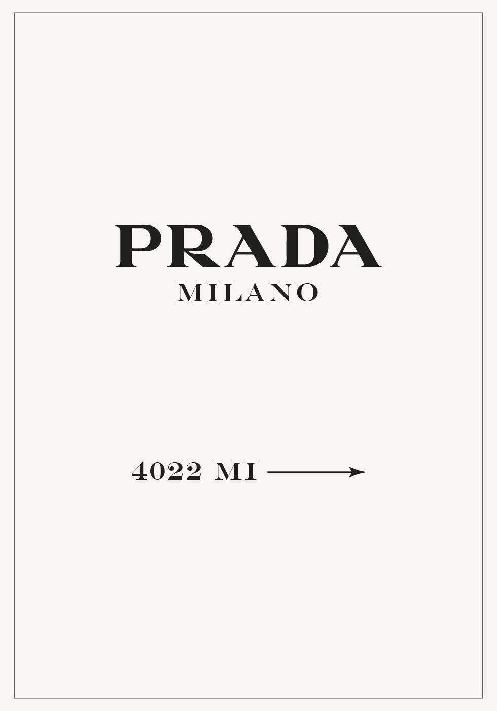 Prada Milano Plakat