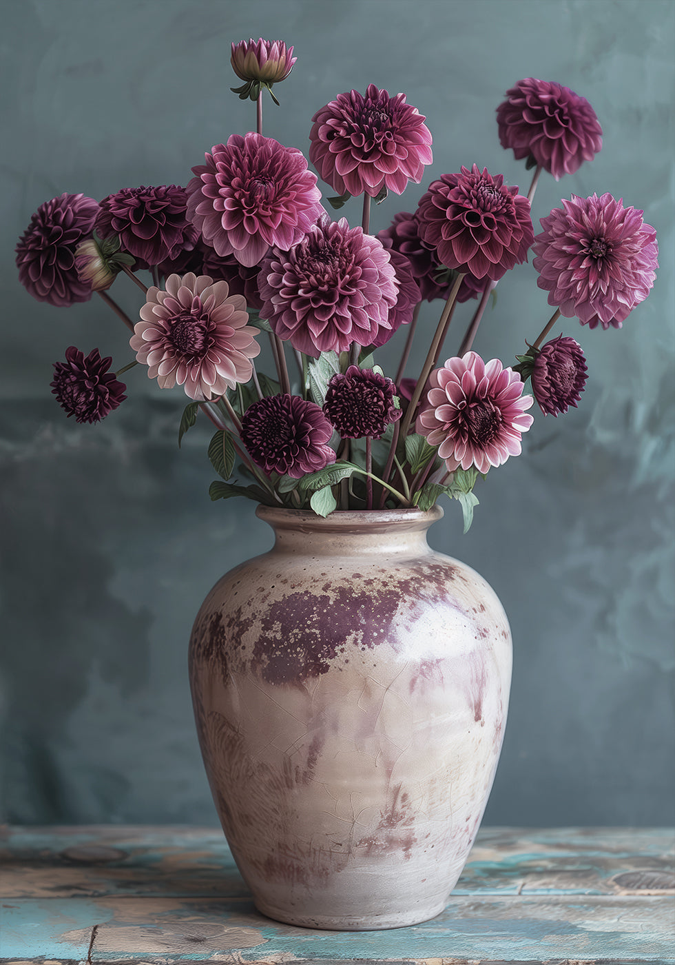 Purple Dahlia Elegance Plakat