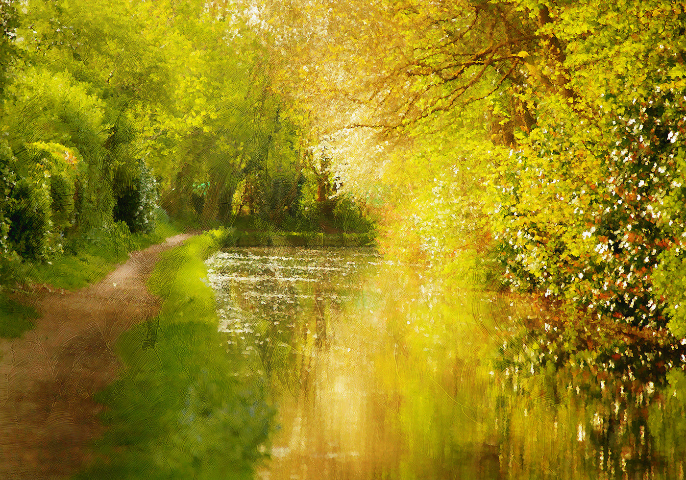 Golden River Path Plakat