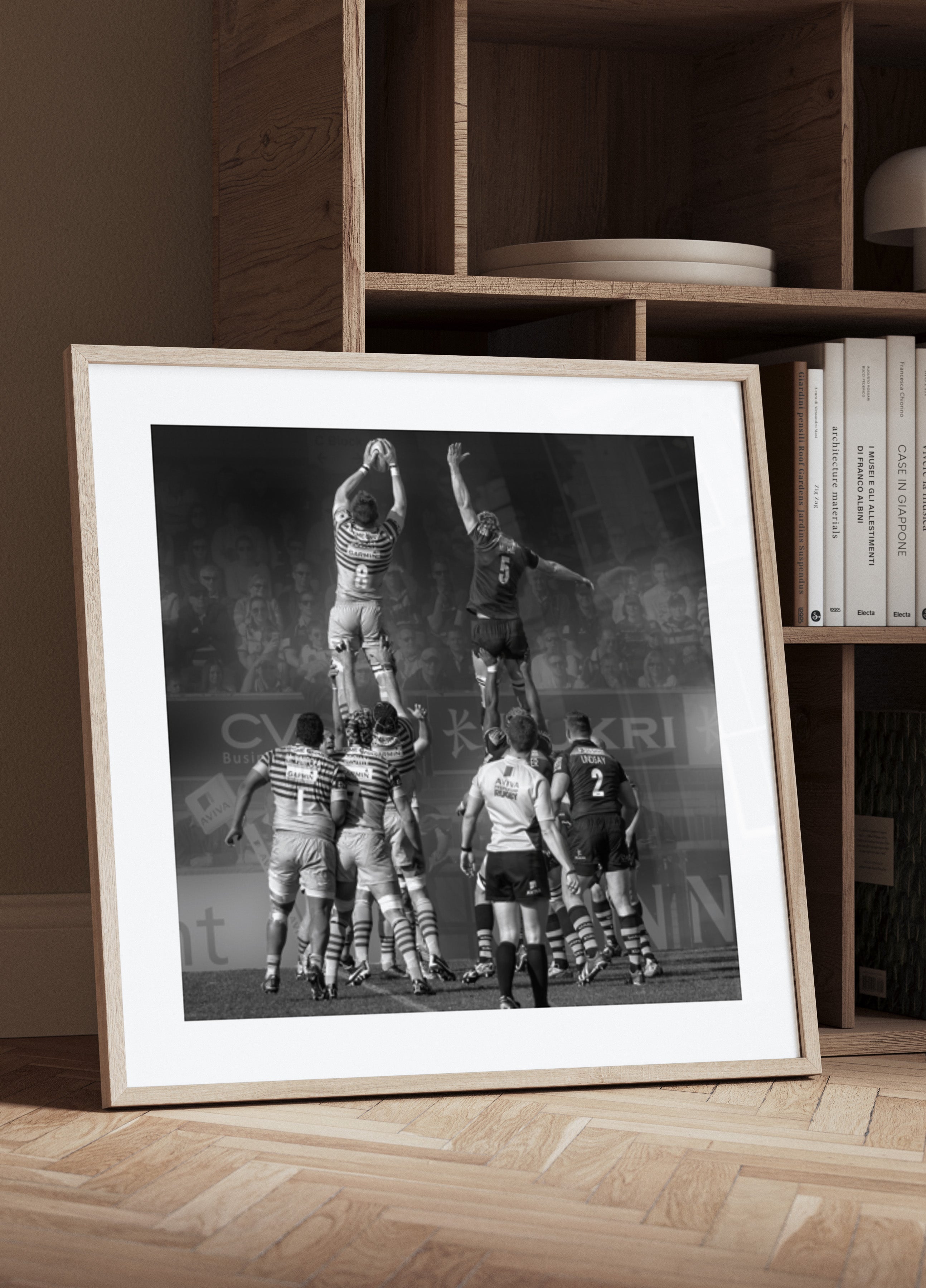Rugby Lineout Action