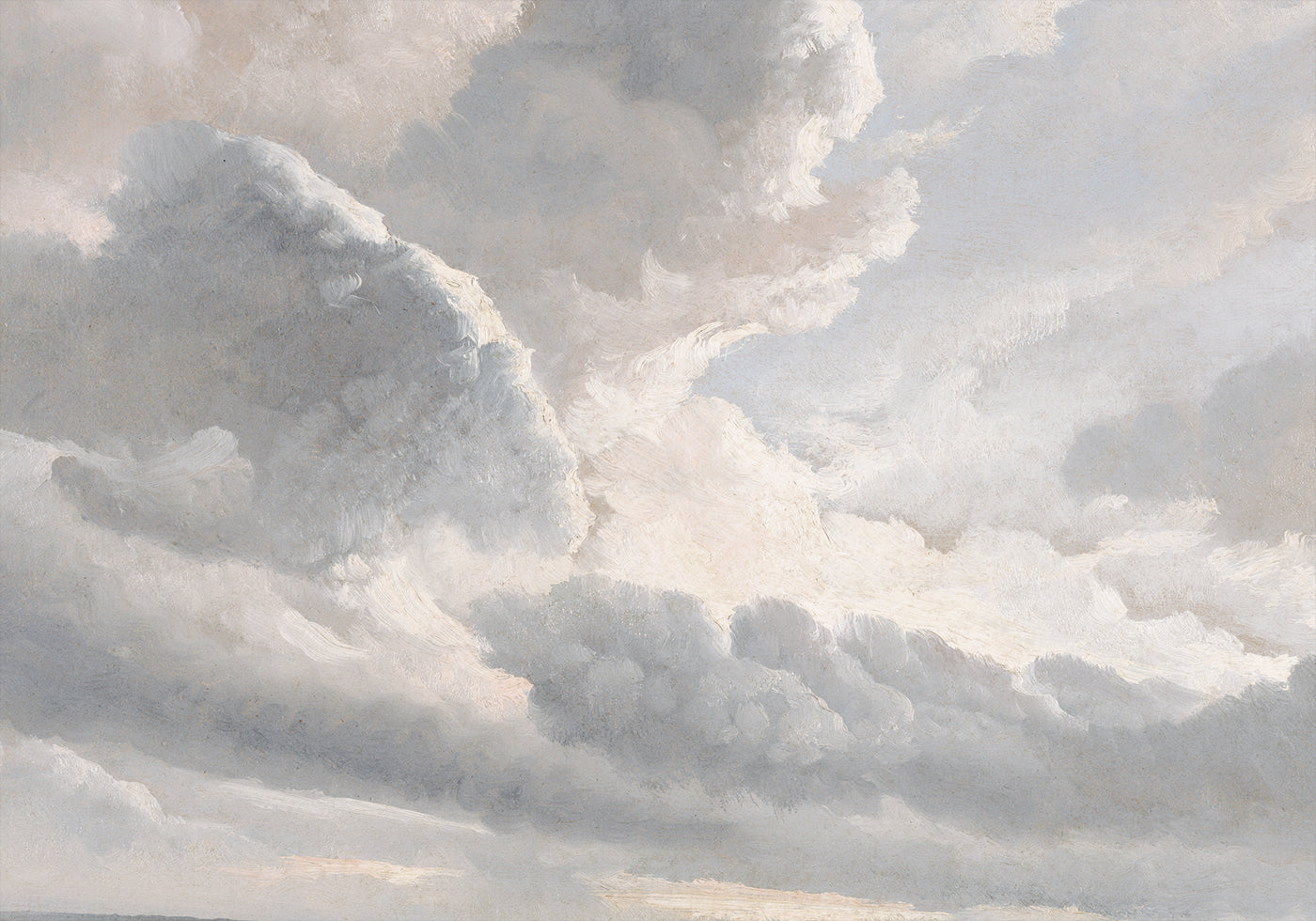 Study of Clouds with a Sunset Plakat