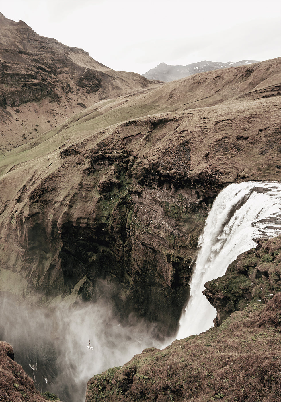 Skógafoss Waterfall Plakat