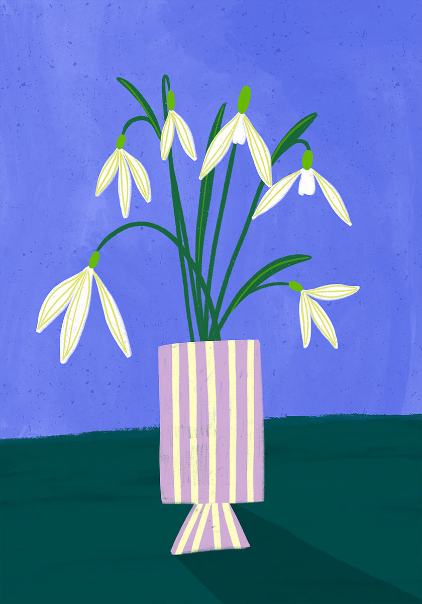 Snowdrops in Stripes