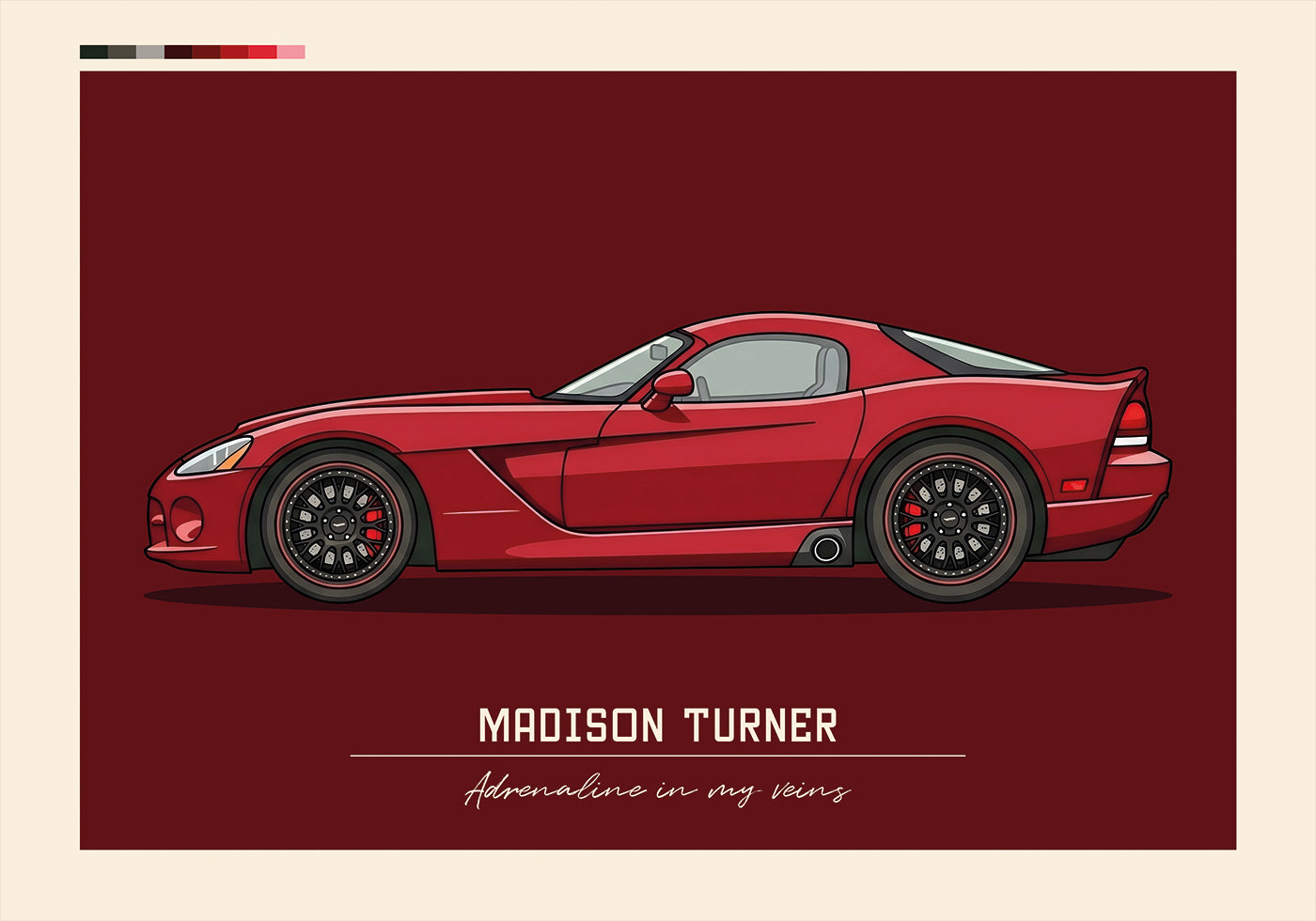 Sport Car Personal 11 Plakat