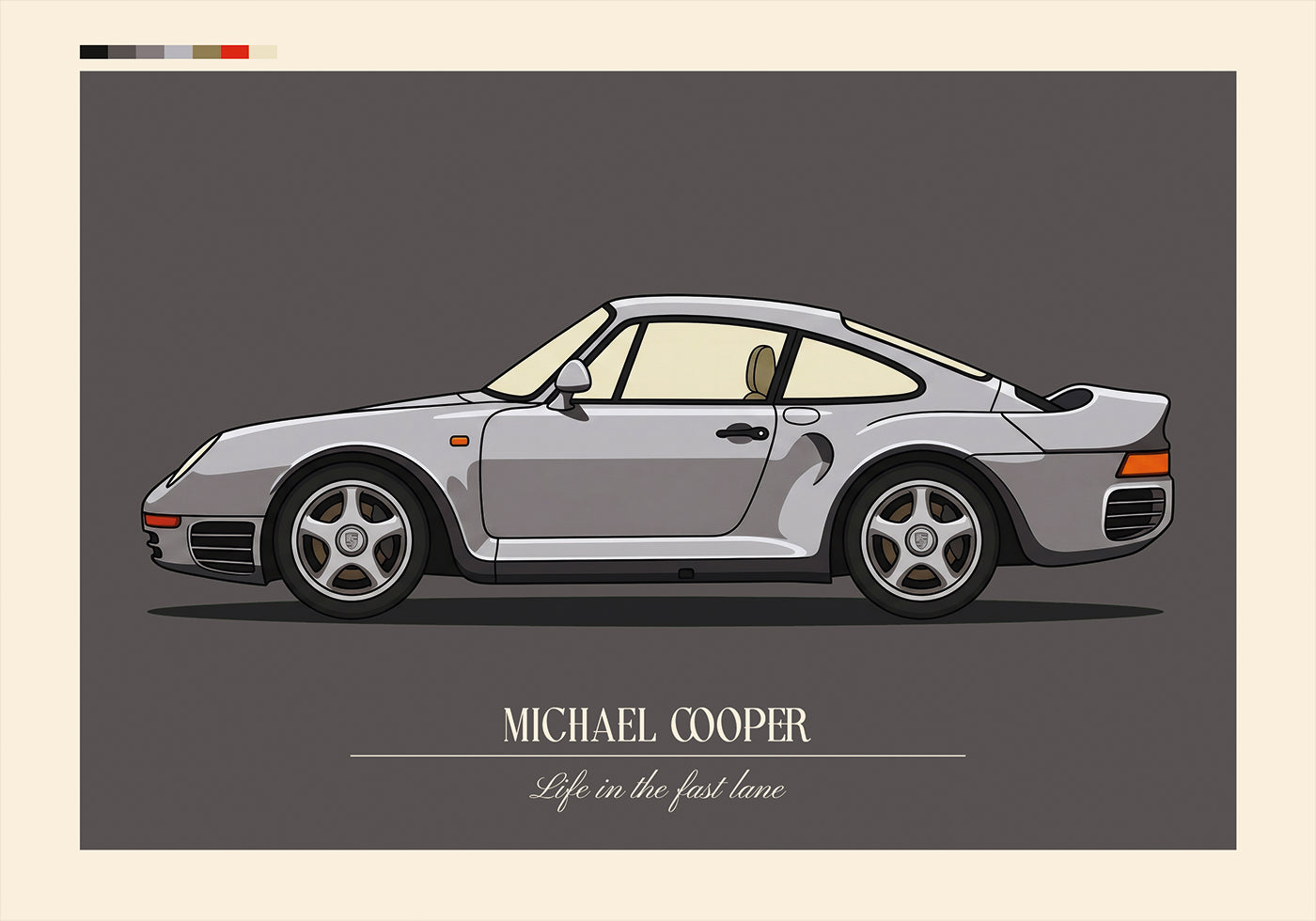 Sport Car Personal 3 Plakat