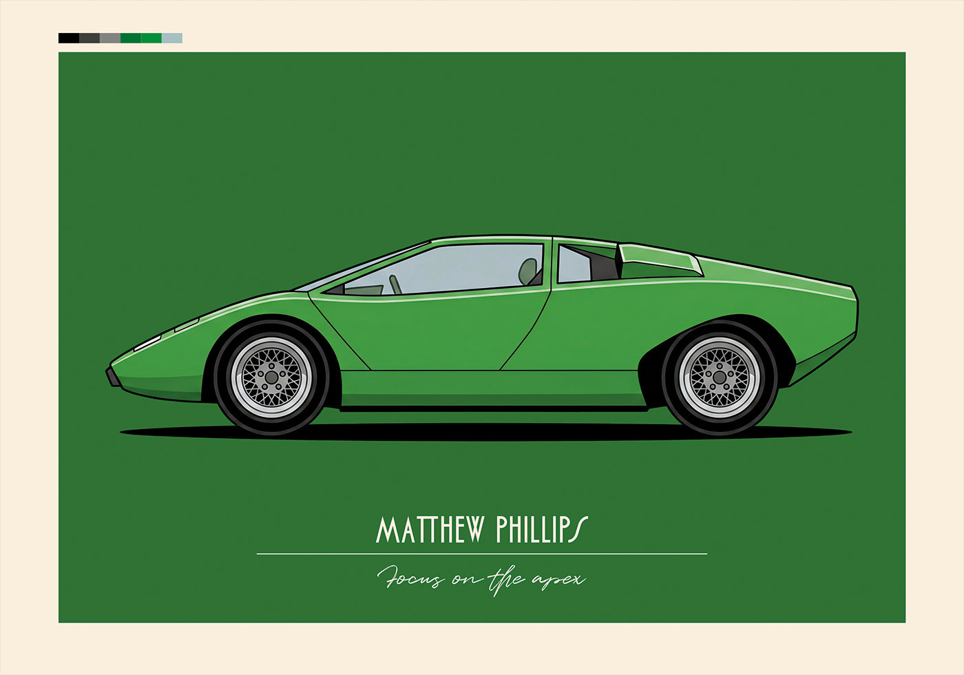 Sport Car Personal 8 Plakat