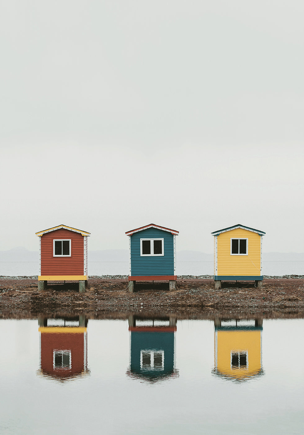 Three Cute Building in Cavendish, Canada Plakat