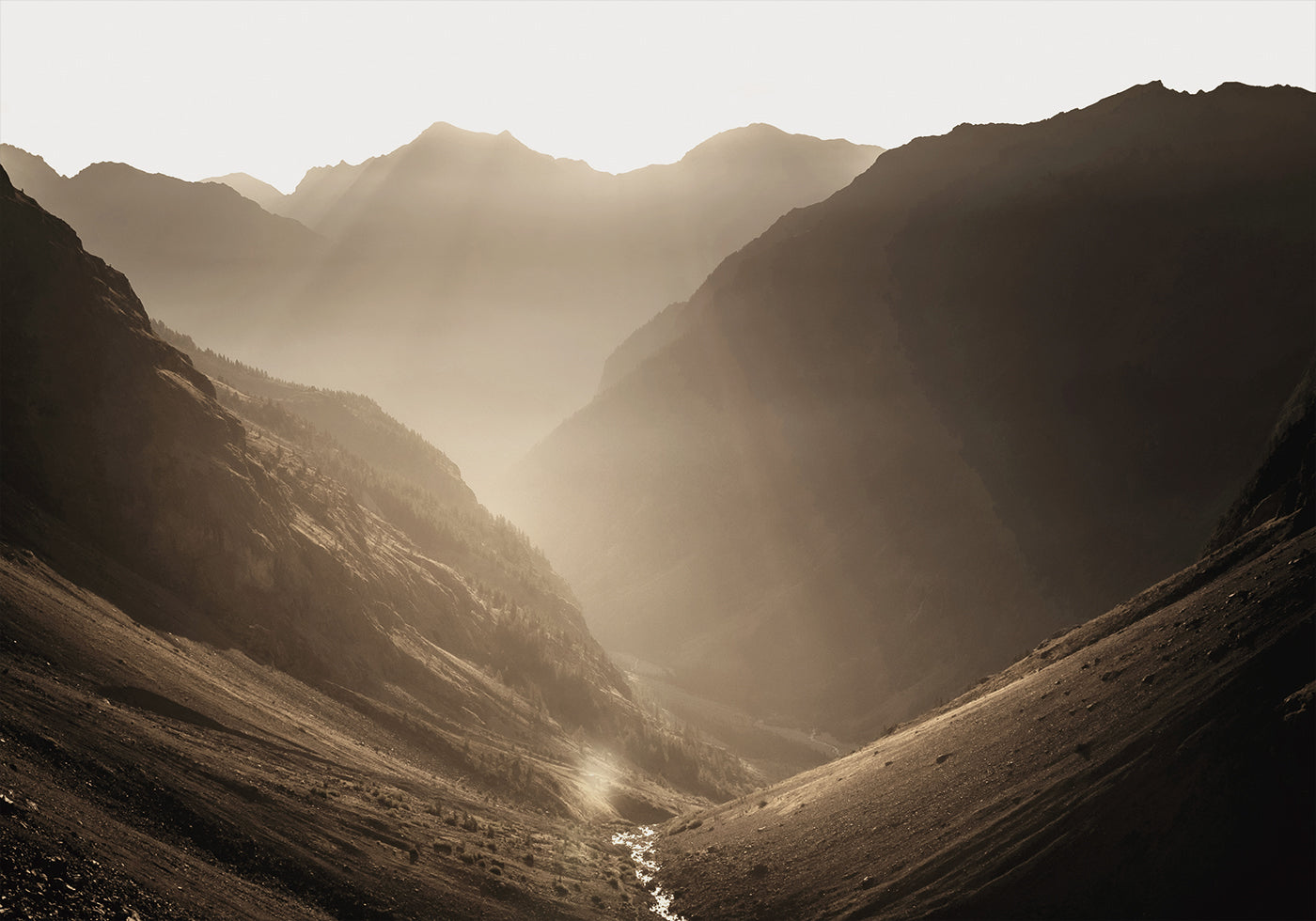 Valley of Calm at Sunrise Plakat