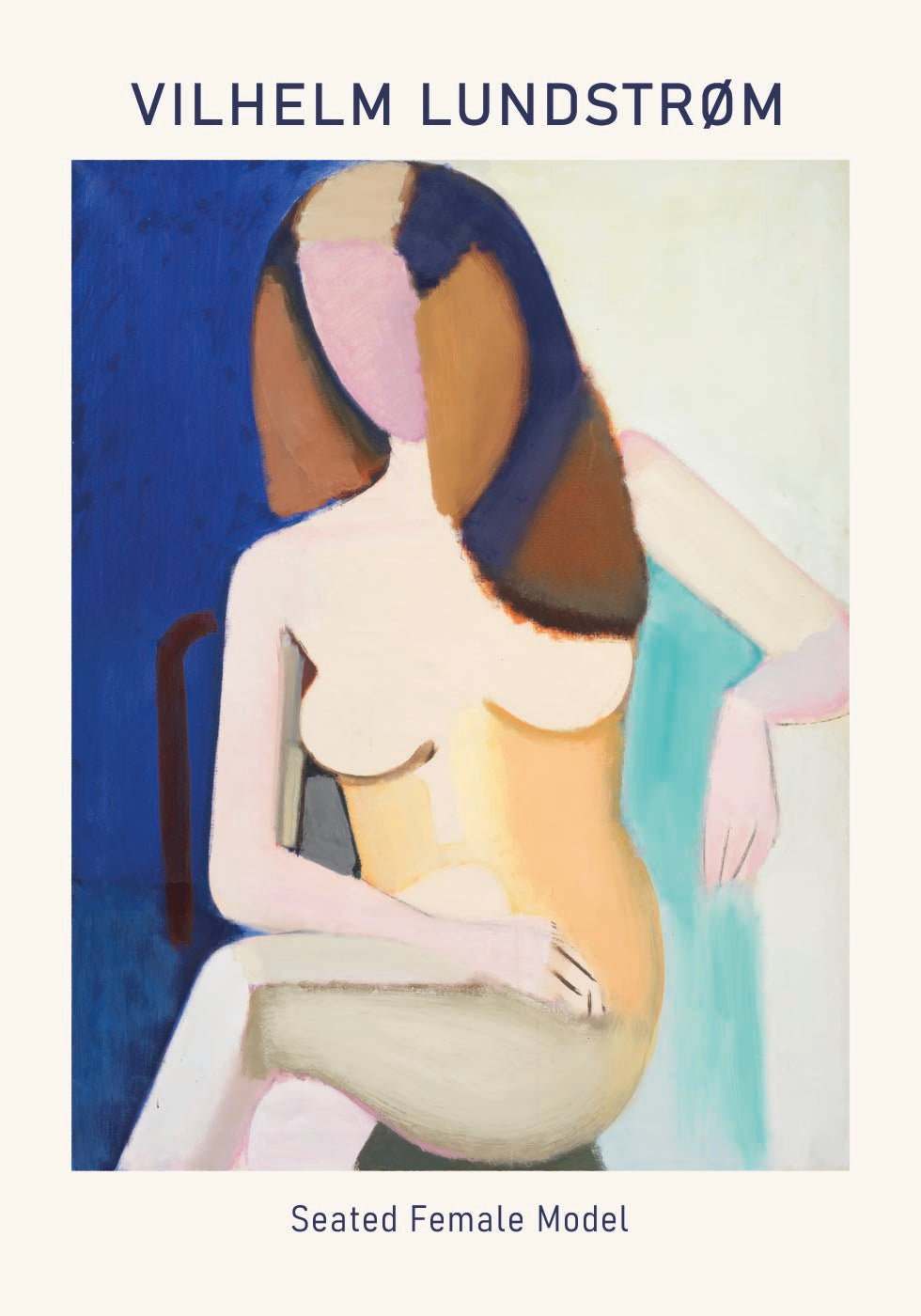 Vilhelm Lundstrøm, Seated Female Model Plakat