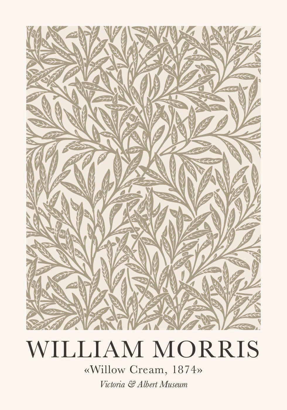 William Morris Willow Cream Plakat