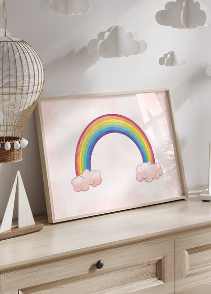 Watercolor Rainbow Plakat