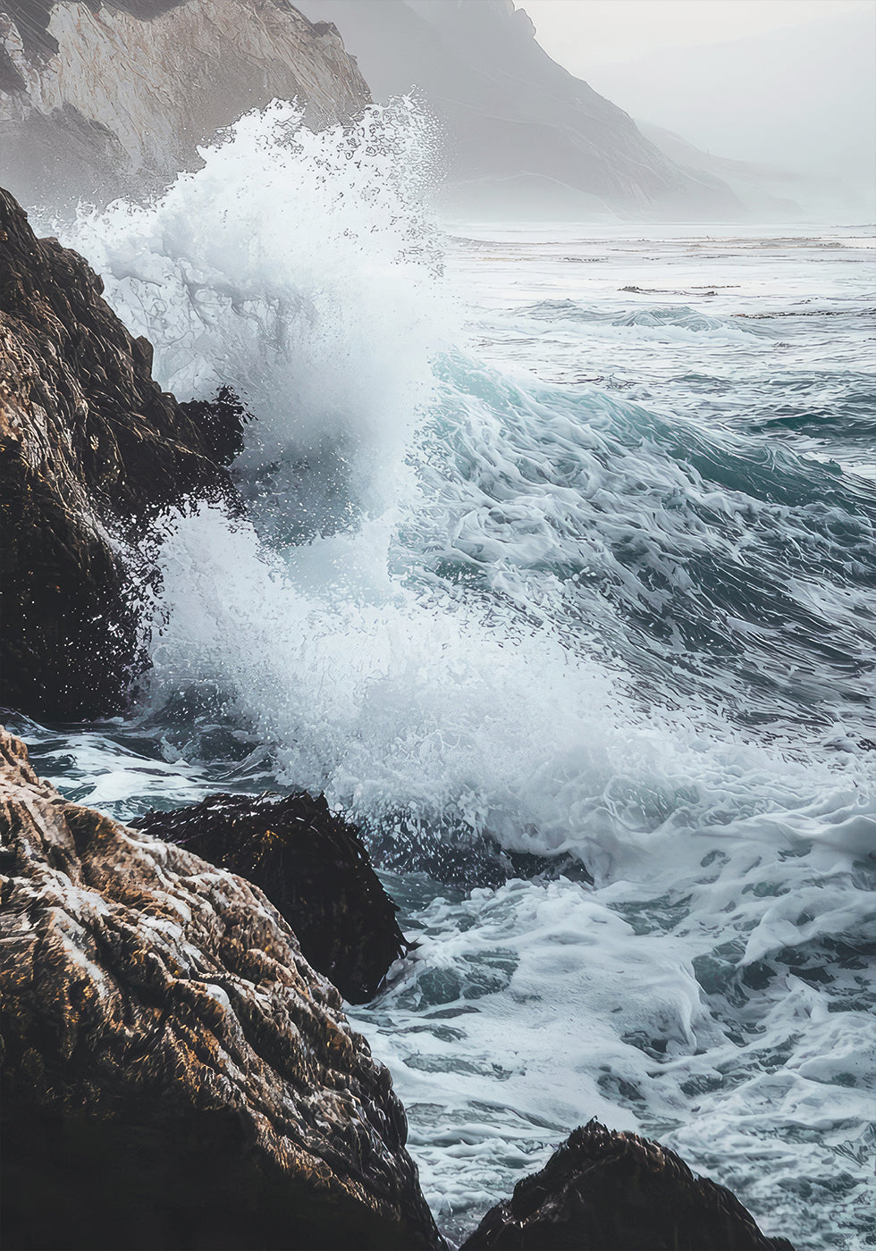 Waves of the Pacific Ocean Plakat