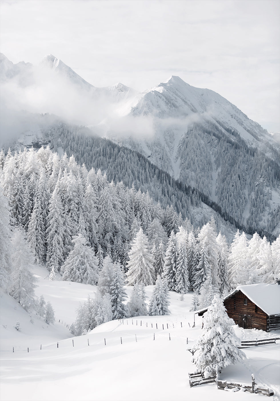 Winter Fairy Tale in the Alps Plakat