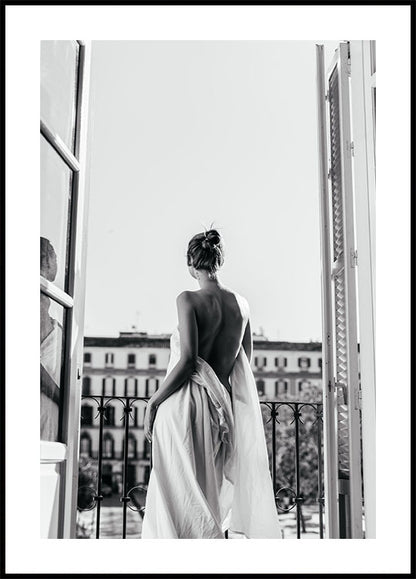 Serene Woman in Natural Light Plakat