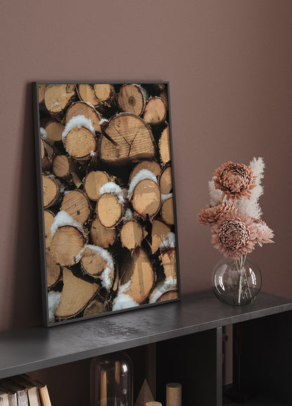 Wooden Logs Plakat