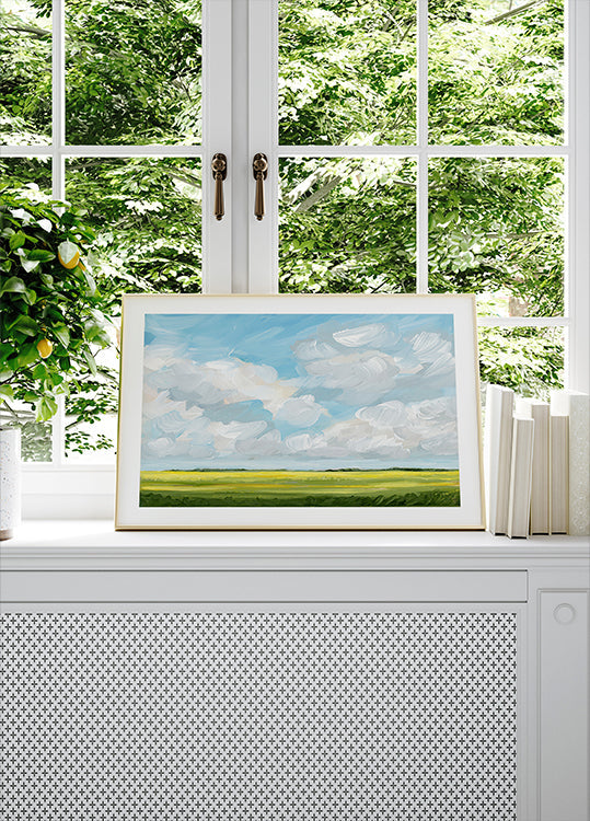 Clouds &amp; Canola Plakat