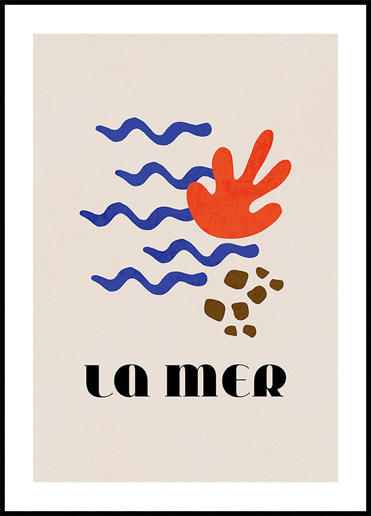 La Mer Abstract Ocean Poster No. 02 Plakat