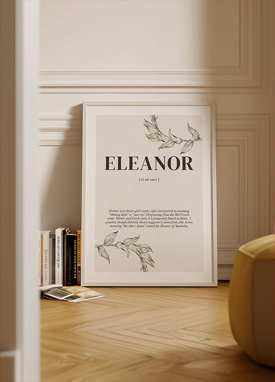 Name Meaning Personal Plakat