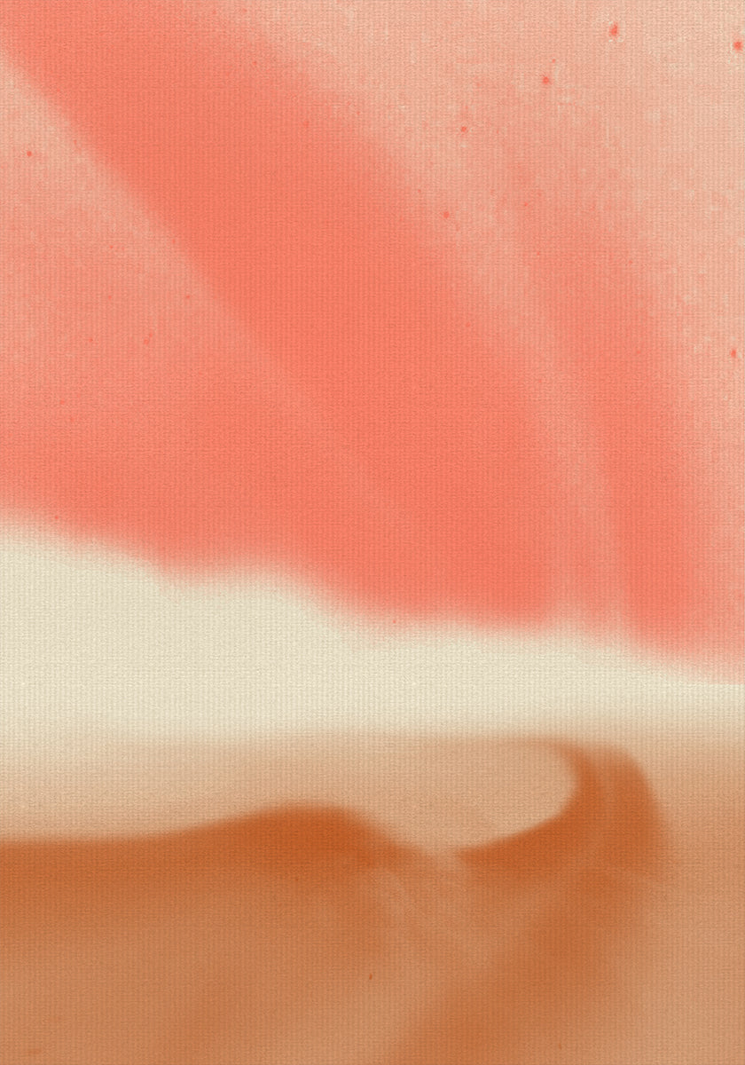 Abstract landscape in soft pastels Plakat