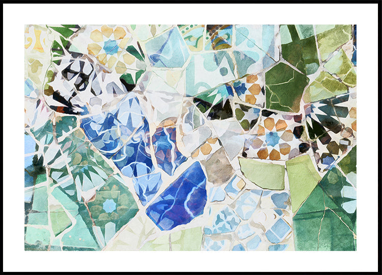 Mosaic of Barcelona 07 Plakat
