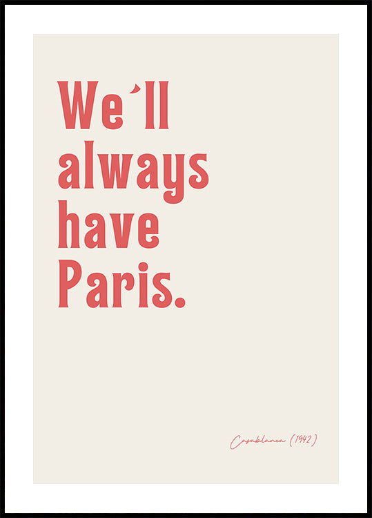 Modern Typographic Artwork Plakat