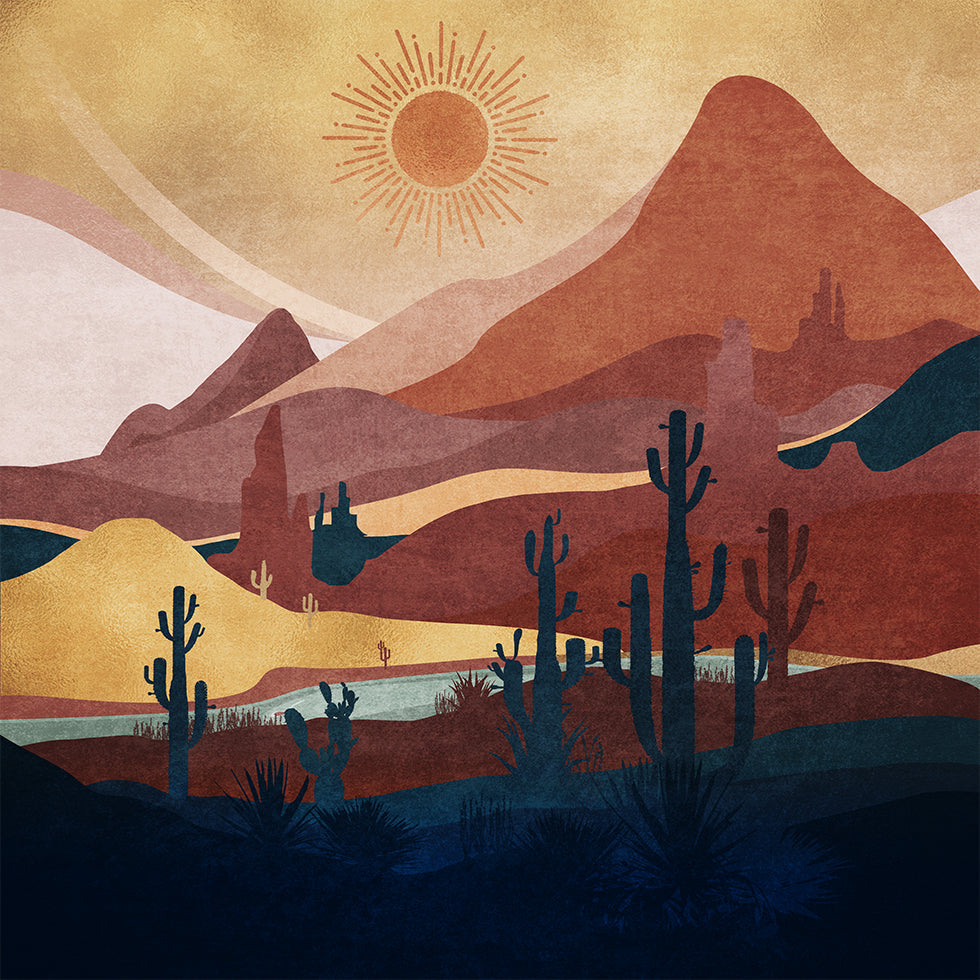Desert Sunrise Bliss Plakat