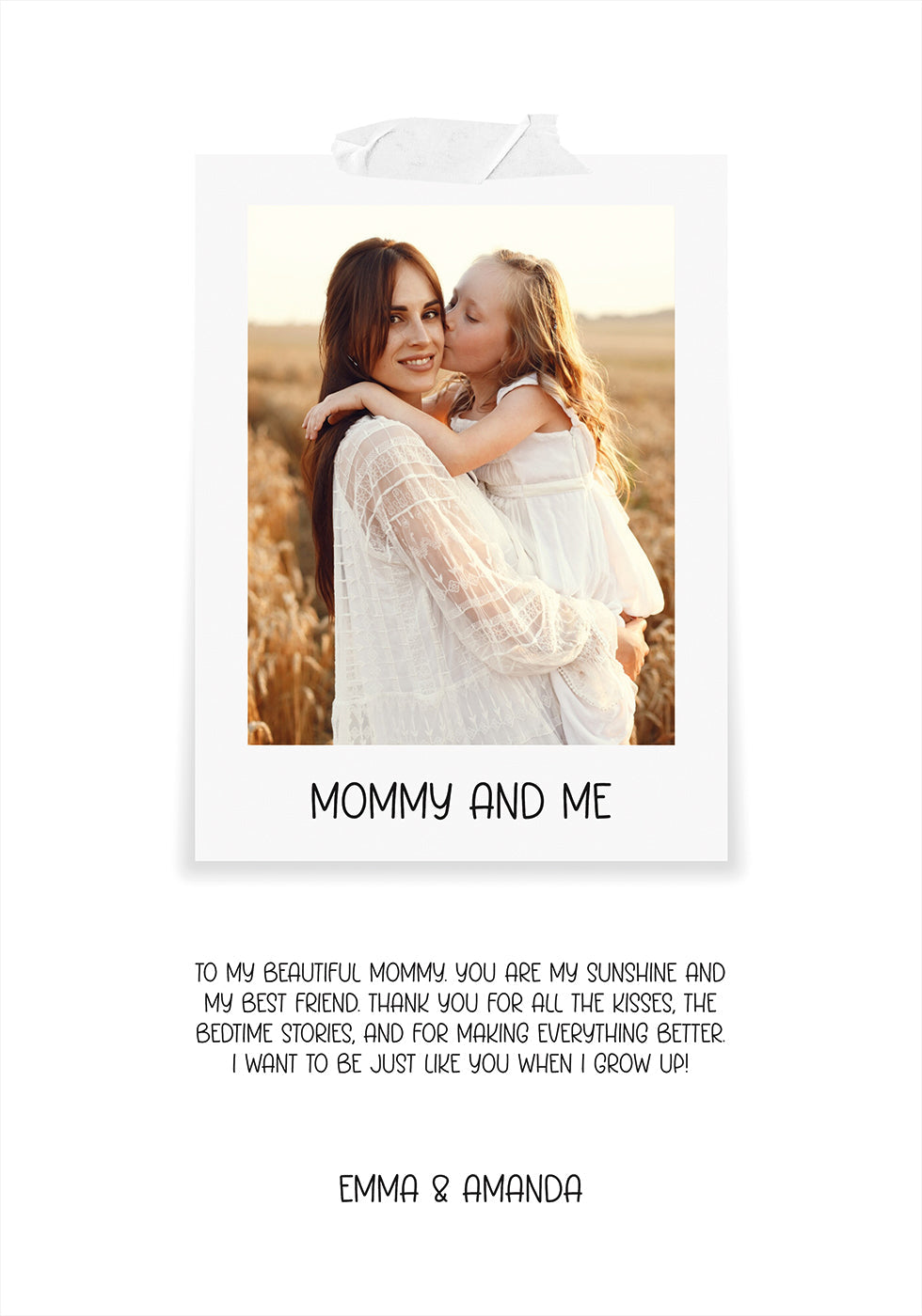 My Mommy Photo Personal Plakat