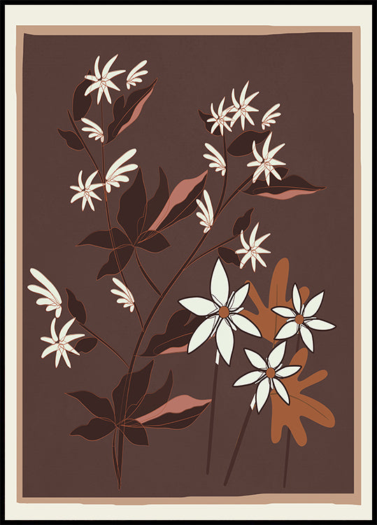 Blossoms in Cocoa Plakat