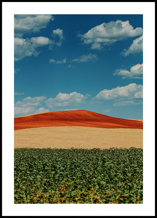 Colorful Hillside Plakat